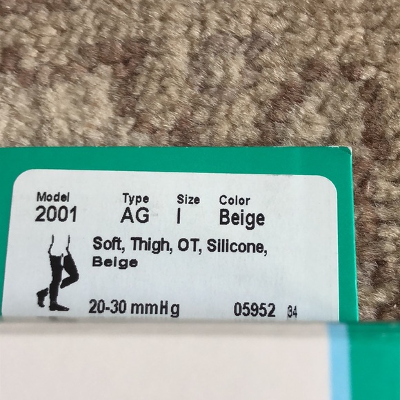 Juzo Soft Compression Stockings Size I. AG  20-30mmHg. Beige. Only one in a box - Picture 3 of 12